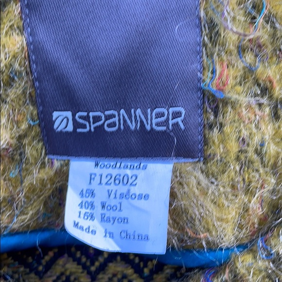 ๐บ STUNNING Vintage Spanner Canadian Multi-Colored Wool Coat Misses Size M-L!! - Picture 9 of 15